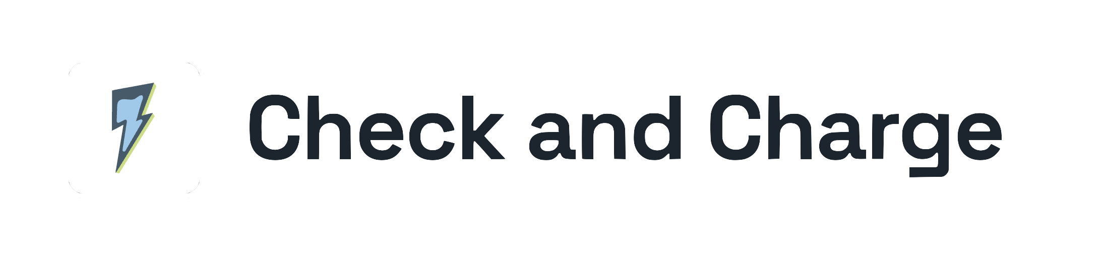 Logo check and charge