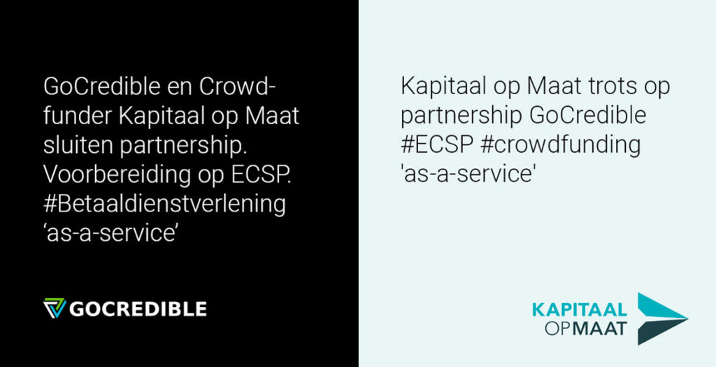 gocredible kapitaal maat partnerschap ecsp