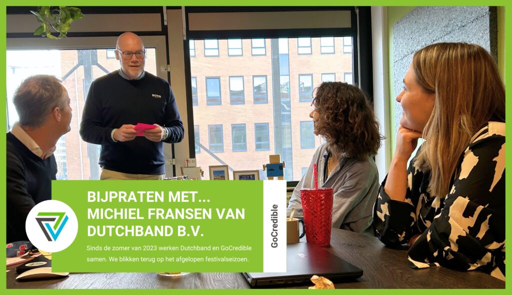 michiel fransen Dutchband gocredible samenwerking vergadering logo groen